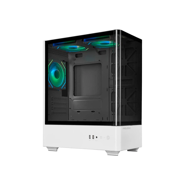 Корпус для ПК Prologix Lumi GM-01AW Glass White - зображення 1