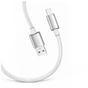 Дата кабель USB 2.0 AM to Lightning 1.0m 3A zinc alloy braided white ColorWay (CW-CBUL098-WT) - уменьшенное изображение 2