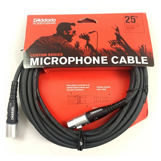 Мікрофонний кабель D'Addario Custom Series Microphone Cable 7.5m (PW-M-25) - picture 5