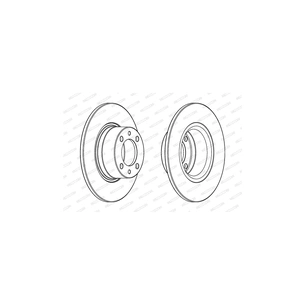 Гальмівний диск FERODO DDF1035 зображення 1