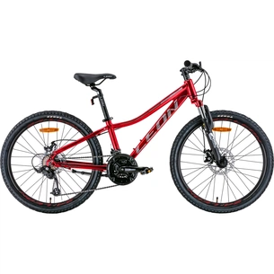 Велосипед Leon 24" Junior AM DD рама-12" 2022 Red/Grey (OPS-LN-24-076) зображення 1