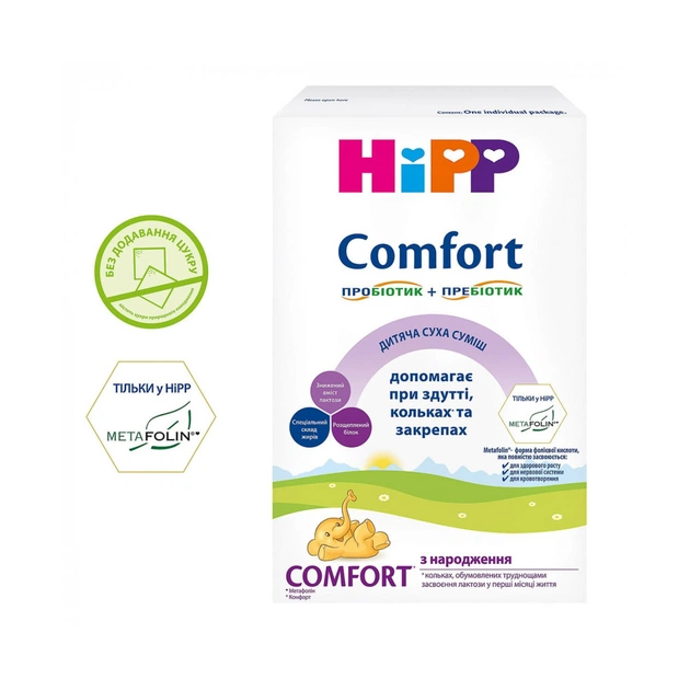 Дитяча суміш HiPP Comfort 1 +0 міс. 300 г (9062300139454) - изображение 1