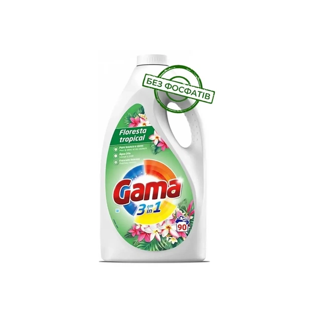 Гель для прання Gama Floresta Tropical З ароматом тропічних квітів 4.05 л (8435495834342) - зображення 1