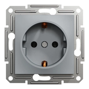 Розетка Schneider Electric ASFORA сталь (EPH2900162) изображение 1