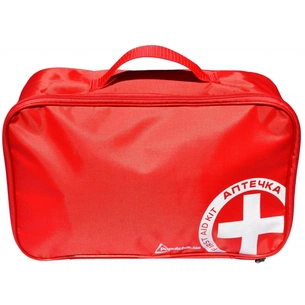 Автомобільна аптечка Poputchik 2 (АМА-2) згідно ДСТУ 3961-2000 футляр м'який червоний 30х18 (02-028-М) зображення 1