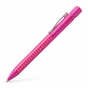 Ручка шариковая Faber-Castell автоматическая Grip 2010, корпус розовый, стержень синий М (0.7 мм) (26543) - уменьшенное изображение 1