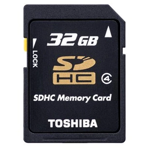 Карта пам'яті Toshiba 32Gb SDHC class 4 (SD-K32GJ(BL5) зображення 1