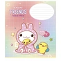 Зошит Школярик Kawaii Friends 12 аркушів коса лінія (012-3422C) - зменшене зображення 3