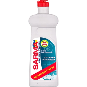 Рідина для чищення ванн Sarma Від бактерій і грибка 500 мл (4820268100696) зображення 1
