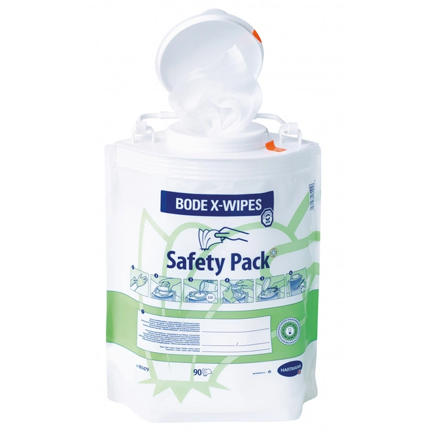 Салфетки для уборки Bode X-Wipes из флиса в безопасной упаковке 90 шт. (4031678070916) - изображение 1