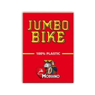 Гральні карти Modiano Bike Trophy 100 Plastic Jumbo Index (red) (00578) зображення 1