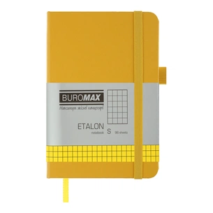Книга записна Buromax ETALON 95х140, 96 аркушів клітинка жовтий (BM.296160-08) зображення 1