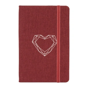 Книга записна Optima Heart А5 128 аркушів клітинка (O27191-03) зображення 1