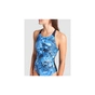 Купальник Arena Blue Flowers Swimsuit V Back 009027-850 синій, чорний 42 (3468337506454) - зменшене зображення 3