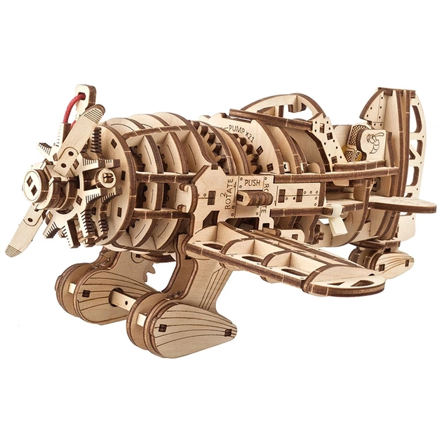 Конструктор Ugears механічний 3D Літак Скажений Шершень (70183) - picture 1