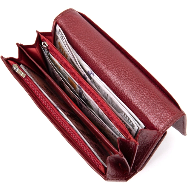 Гаманець ST Leather Темно-червоний (19392) - зображення 6