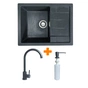 Мийка кухонна Adamant Anila графіт + змішувач та дозатор (182496900313) - зменшене зображення 1