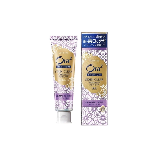 Зубная паста Sunstar Ora2 Premium Stain Clear Toothpaste Aromatic Mint Лаванда и мята 100 г (4901616013148) - изображение 1