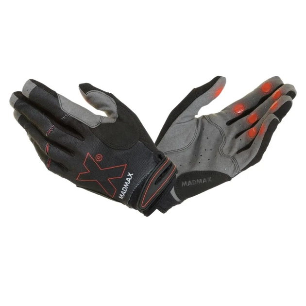 Рукавички для фітнесу MadMax MXG-103 X Gloves Black/Grey S (MXG-103-BLK_S) - зображення 1