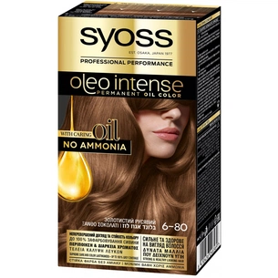 Фарба для волосся Syoss Oleo Intense 6-80 Золотистий русявий 115 мл (8410436246569) зображення 1