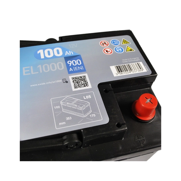 Акумулятор автомобільний EXIDE START-STOP EFB 100A (EL1000) - picture 4