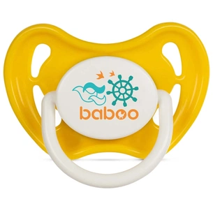 Пустушка Baboo латексна Marine, 0+ міс (жовта) (5-044) зображення 1