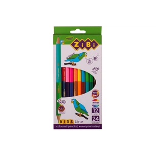 Олівці кольорові ZiBi Kids line Double 12 шт. 24 кольори (ZB.2463) зображення 1