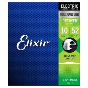 Струни для гітари Elixir 19077 Optiweb Nickel Plated Steel Light/Heavy (10-52) (283944) зображення 1