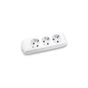 Колодка для подовжувача Panasonic X-tendia із заземленням 3 гнізда grey (WLTB04302GR-UA) - зменшене зображення 1