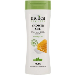 Гель для душу Melica Organic з медом і молоком 250 мл (4770416001132) зображення 1