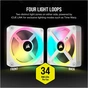 Кулер до корпусу Corsair iCUE Link QX120 RGB PWM White (CO-9051005-WW) - зменшене зображення 12