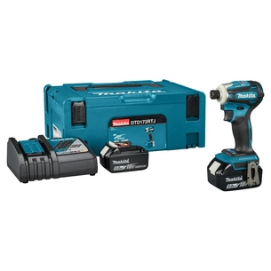 Шуруповерт Makita LXT, 18V, 2x5Ah, 180Нм, MakPac (DTD172RTJ) зображення 1
