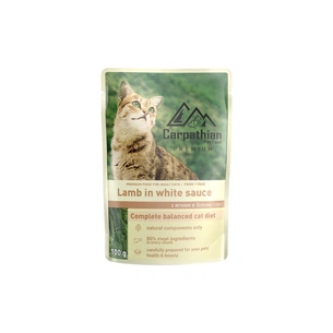 Вологий корм для кішок Carpathian Pet Food Ягня в білому соусі 100 г (4820111141180) зображення 1