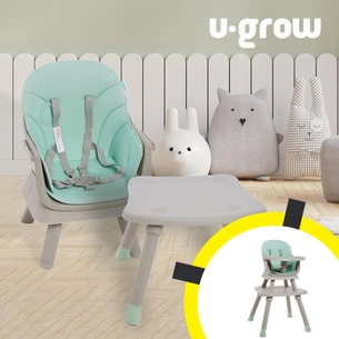 Стілець для годування U-GROW багатофункціональний, м'ятно-зелений (UGSH-015MINT) зображення 1