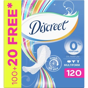 Щоденні прокладки Discreet Deo Multiform 120 шт. (8006540233498) зображення 1
