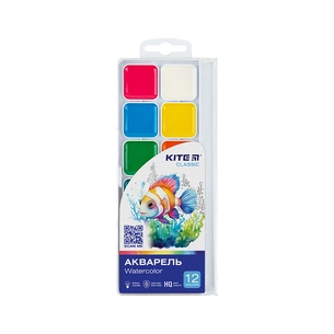 Акварельні фарби Kite Classic, 12 кольорів (K-061) зображення 1