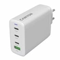 Зарядний пристрій Canyon CU140ACC GaN 150W 3xPD 1xQC EU White (CNS-CUW140ACC) - уменьшенное изображение 2