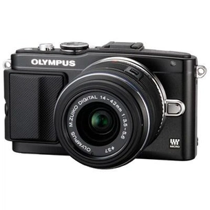 Цифровий фотоапарат Olympus PEN E-PL5 14-42 mm Flash Air black (V205041BE010) зображення 1