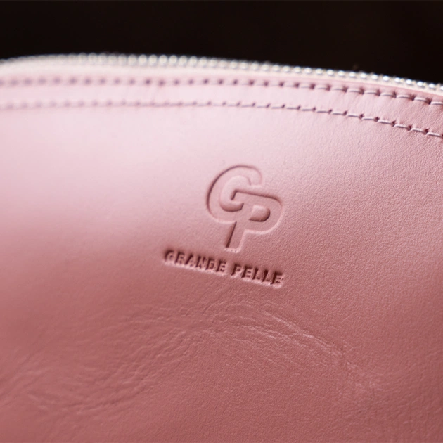 Косметичка Grande Pelle Зі шкіри Пудрова (11299) - зображення 9