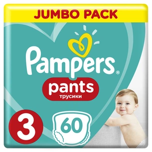 Підгузки Pampers трусики Pants Maxi Розмір 3 (6-11кг), 60 шт (4015400682882) зображення 1