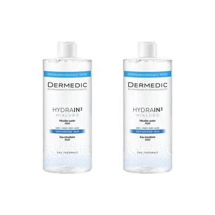 Міцелярна вода Dermedic Hydrain 3 Hialuro H2O 2 x 500 мл (5901643175801) зображення 1