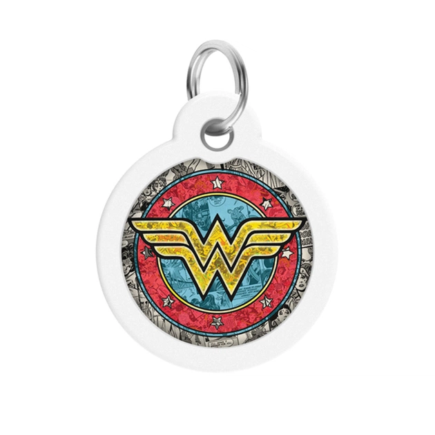 Адресник для тварин WAUDOG Smart ID з QR паспортом "Диво-жінка 2" коло 30 мм (230-1013) - picture 2