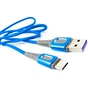Дата кабель USB 2.0 AM to USB-C 1.0m blue Dengos (NTK-TC-LP-BLUE) - зменшене зображення 3