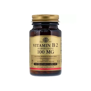 Вітамін Solgar Вітамін B2 (рибофлавін), Vitamin B2 (Riboflavin), 100 мг, 100 вегетаріа (SOL-03050) зображення 1
