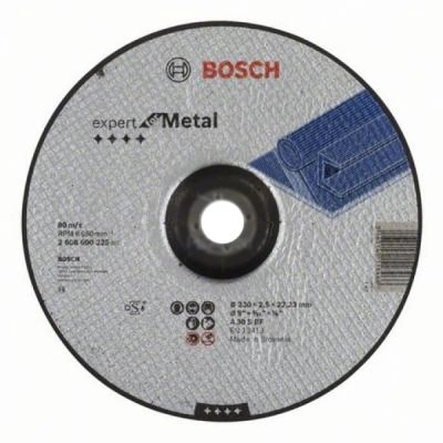 Круг отрезной Bosch Expert for Metal, выгнутый, 230Х2.5 мм. (2.608.600.225) - изображение 1