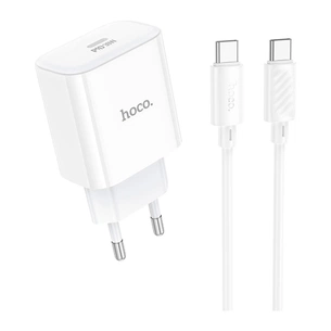 Зарядний пристрій HOCO C76A Pro Majestic USB-C PD30W + cable USB-C to USB-C White (6942007616324) зображення 1