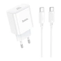Зарядний пристрій HOCO C76A Pro Majestic USB-C PD30W + cable USB-C to USB-C White (6942007616324) - зменшене зображення 1