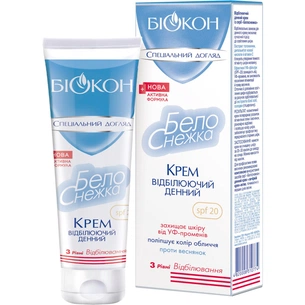 Крем для обличчя Біокон Білосніжка Відбілювальний Денний 75 мл (4820008310774) зображення 1
