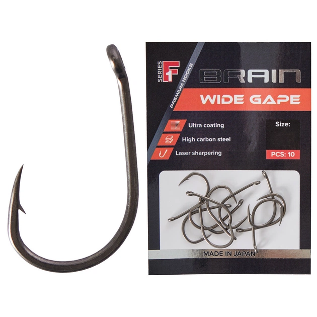 Гачок Brain fishing Wide Gape 2 (10 шт/уп) (1858.80.10) - зображення 1