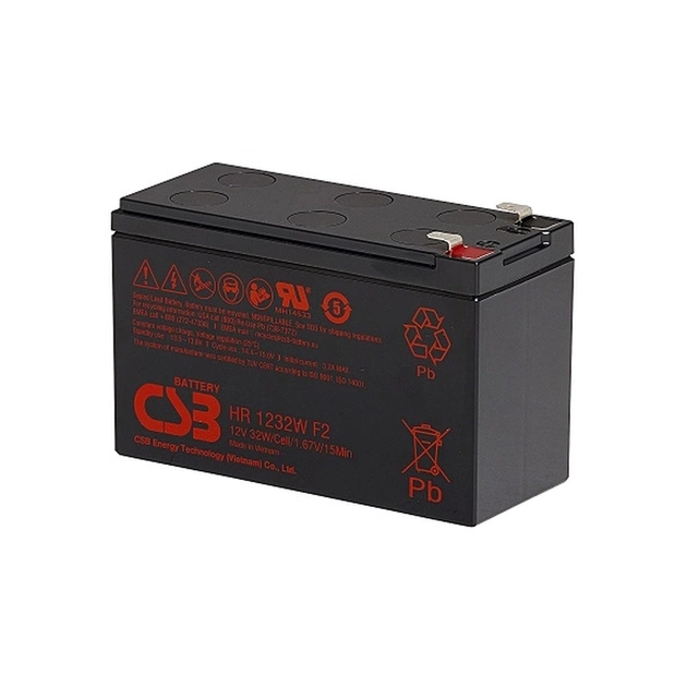 Батарея до ДБЖ CSB 12V 9Ah (HR1232W) - изображение 1